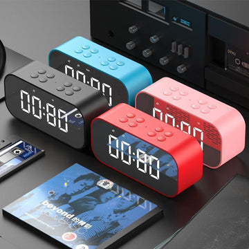 Wireless bluetooth speakers with LED display Clock - Tech Cirqit
