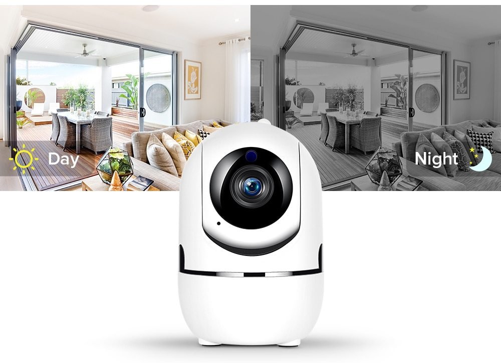 1080P Home Security Surveillance Auto Tracking Camera US EU UK Plug - Tech Cirqit