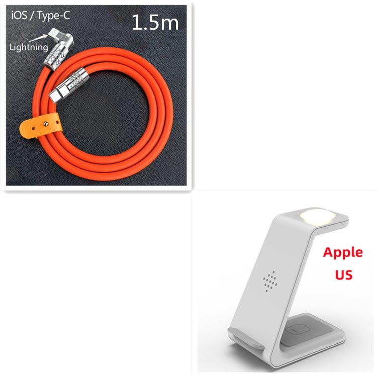 3 In 1 Fast Charging Station Wireless Charger Stand Wireless Quick Charge Dock For Phone Holder - Tech Cirqit