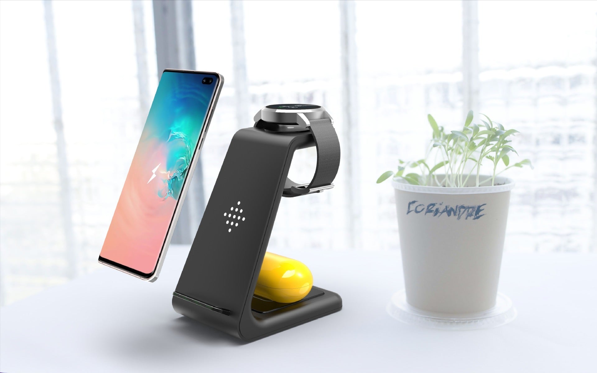 3 In 1 Fast Charging Station Wireless Charger Stand Wireless Quick Charge Dock For Phone Holder - Tech Cirqit