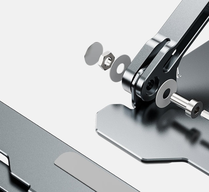 Adjustable Laptop Stand Portable Computer Stand Aluminum Alloy Laptop Riser Compatible Laptop Stand Holder - Tech Cirqit