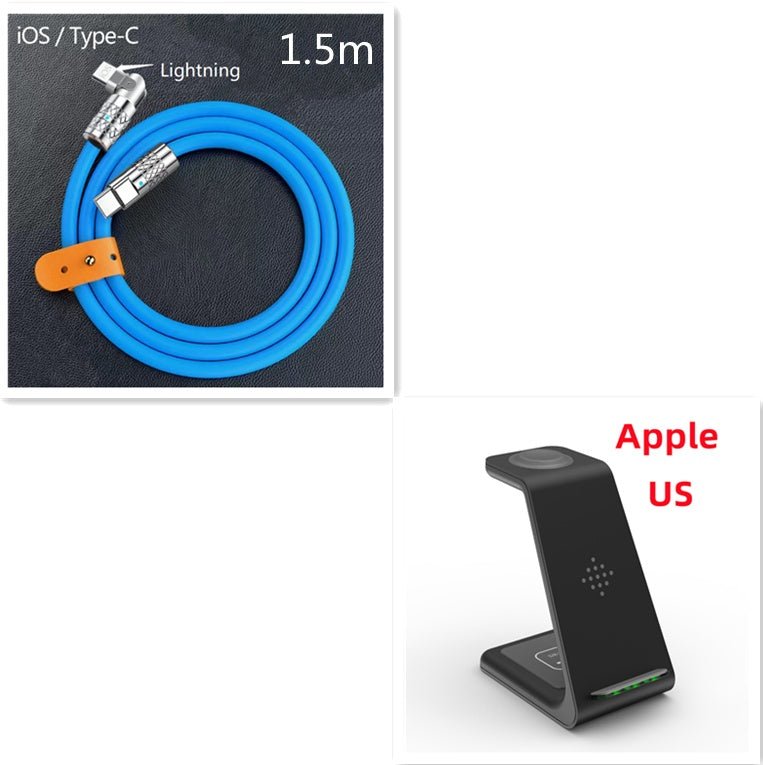 3 In 1 Fast Charging Station Wireless Charger Stand Wireless Quick Charge Dock For Phone Holder - Tech Cirqit