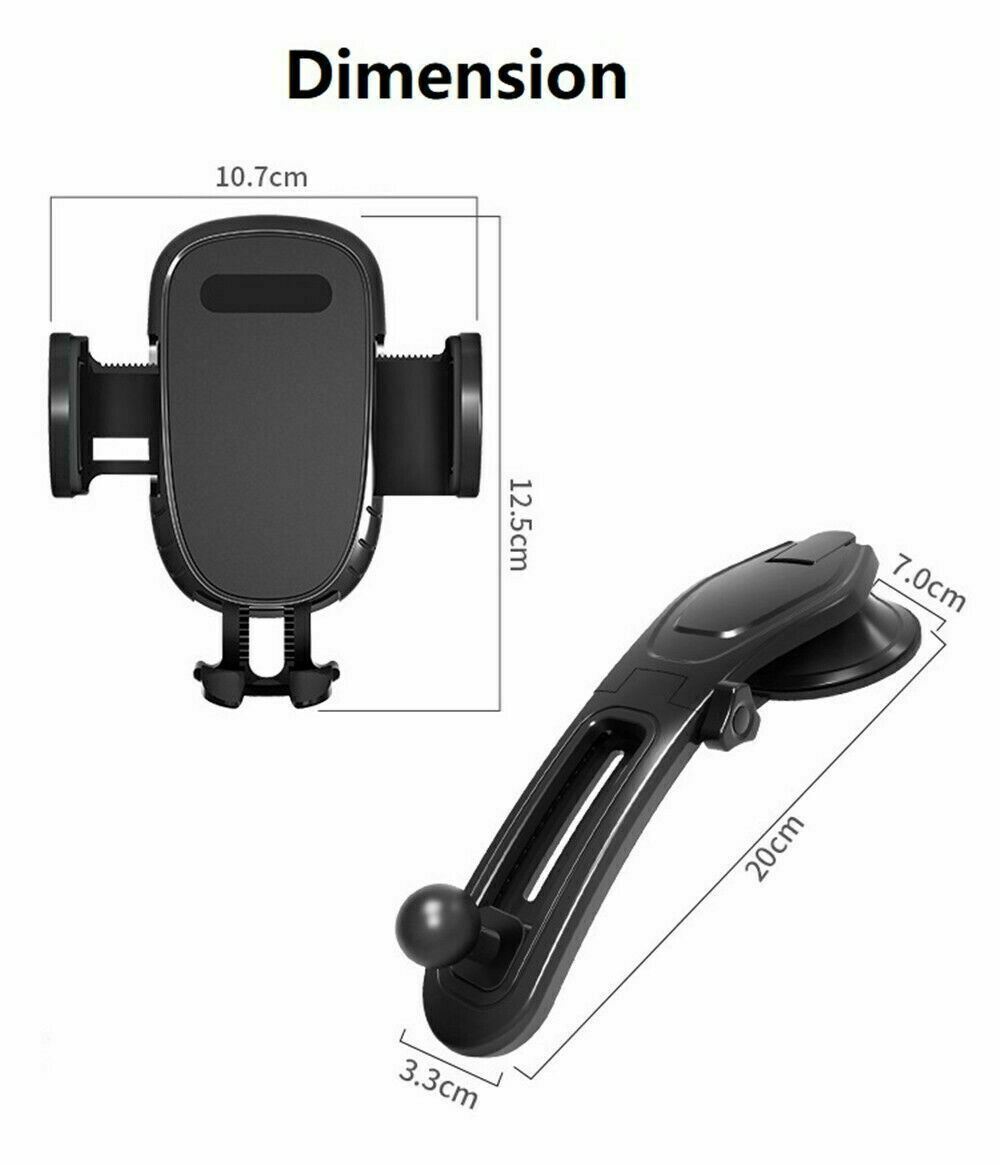 360 Rotatable Phone Mount Holder Car Dashboard Gravity Adjustable GPS Stand Rotating Car Phone Holder Universal Dashboard Mount Car Holder GPS Phone Stands Auto Accessories Car Phone Holder - Tech Cirqit